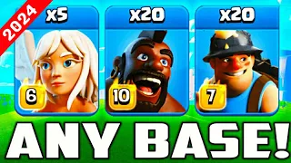 TH13 Miner Attack Strategy || Easiest TH13 Queen Walk Miners Hogs Attack - Clash of Clans | CWL