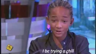 Jaden Smith singing 'Never Say Never' Spanish interview El Hormiguero [26/8/10]