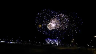 World championship of fireworks. Kaliningrad, Russia. USA team. 08.09.2018