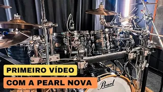 1º VÍDEO COM A PEARL SESSION | Saudade Da Minha Vida | Gustavo Lima #drumcover