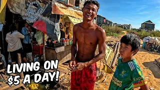 BIG Surprise $$$ For Cambodian Village Family 🇰🇭 (They make $5 a day)