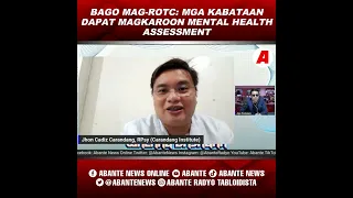 Bago mag-ROTC: Mga kabataan dapat magkaroon mental health assessment