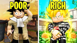 Upgrading POOR GOKU To RICHEST EVER! (Roblox)