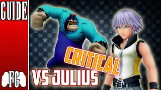 Riku vs Julius (Critical - Level 62) | Kingdom Hearts Dream Drop Distance HD (2.8)