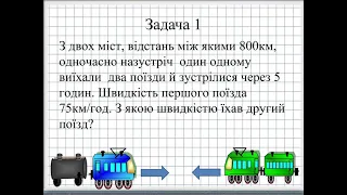 4 клас. Розв'язування задач на рух