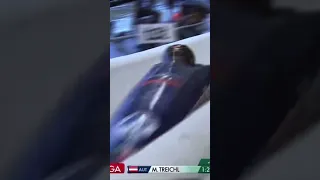 Austrian 2-man Crashes at the 2023 World Cup in Sigulda, Latvia