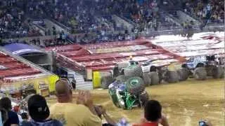 Grave Digger Monster Jam Ravens Stadium Losing Tire