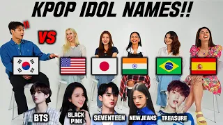 Korean Was Shocked by KPOP IDOL Pronounciation Around The World!! (BTS,BlackPink,Treasure,Ghost9)