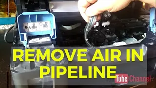 how to remove air in pipeline from canon ink tank printer all series