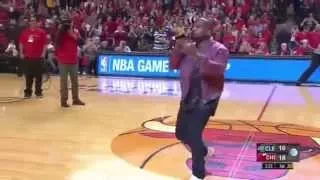 Kanye West Performs All Day During a Timeout Cavs VS Bulls Game 4 Playoffs