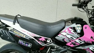 【カスタムシート】KSR110　シート張替え　と　アンコを盛ってみる。