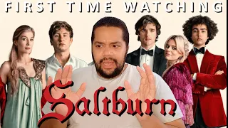 SALTBURN (2023) REACTION | First Time Watching | Jacob Elord with a  bathtub scene and grave scene?