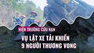 Hiện trường vụ xe tải chở dưa hấu bị lật khiến 9 người thương vong tại Phú Yên | VTC Now