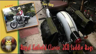 Royal Enfield Classic 350 DIY saddle bag mounts.