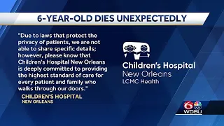 Family of 6-year-old asking for answers after child unexpectedly dies at Children's Hospital