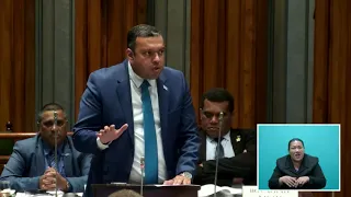 Fijian Minister for Lands responds to the President's opening address