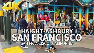 SAN FRANCISCO - Haight - Ashbury, Hippie Counterculture, San Francisco, California, USA, Travel, 4K