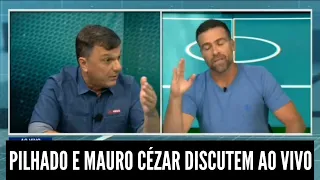 PILHADO E MAURO CÉZAR DISCUTEM AO VIVO NO JP ESPORTES (VEJA)