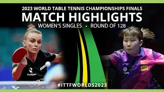 Chen Xingtong vs Sarah De Nutte | WS R128 | 2023 ITTF World Table Tennis Championships Finals