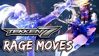 Tekken 7 - All Rage Arts & Drive Moves NO HUD [Updated]