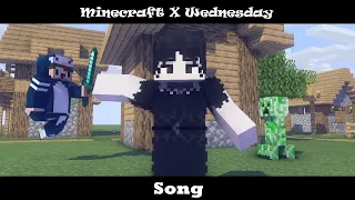 MaxRusTuber — Minecraft X Wednesday (Песня на 3 тыс. подписчиков) - Minecraft - майнкрафт - песня