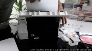 CANON PIXMA TS7451 LEARN HOW TO LOAD THE PAPER TRAYS AND COMPLETE ALIGNMENT HEAD