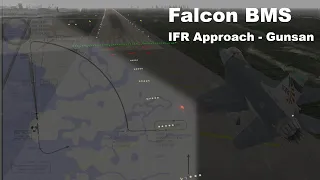 Falcon BMS 4.37 | IFR Approach - Gunsan [4K]