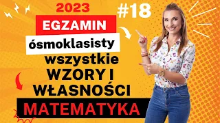 Wszystkie wzory i własności!🤩 Powtórka na egzamin ósmoklasisty z matematyki 2023 ❤️ #18