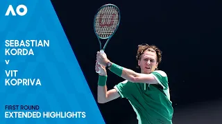 Sebastian Korda v Vit Kopriva Extended Highlights | Australian Open 2024 First Round