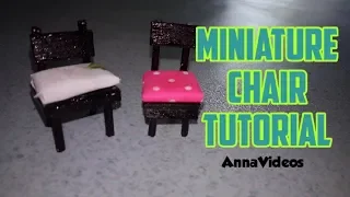 Miniature Chair Tutorial Taglish Version