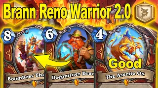 My Brann Reno Control Warrior 2.0 Is Actually OP At Mini-Set Showdown in the Badlands | Hearthstone