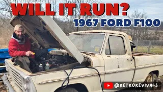 Will It Run? 1967 Ford F100 Parked & Packed with Walnuts! | Vintage Revival