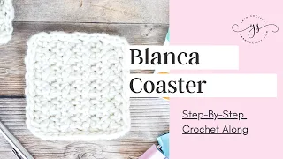 How To Crochet A Modern Coaster | Crochet Along Step-By-Step | CROCHET FOR BEGINNERS