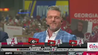 Pat McAfee picks ALABAMA after TROLLING Georgia fans