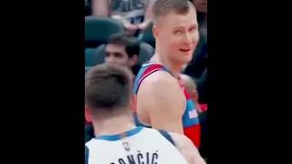Kristaps Porziņģis had a few words with Luka Dončić. What was said? WRONG ANSWERS ONLY 😆