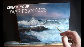 How to Paint Your Own Masterpiece | Seascape Oil Painting Tips