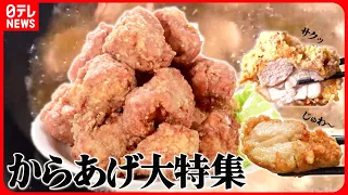 【からあげ大特集】からあげ520g乗せデカ盛りからあげ丼/1日50kg売れる鶏肉専門店の唐揚げ/肉厚ムネ肉の白いからあげ など