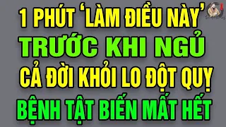 1 Phút Làm Điều Này Trước Khi Ngủ, Cả Đời Khỏi Lo Đau Đầu Mất Ngủ, Thiếu Máu Não Mất Trí Nhớ Đột Quỵ