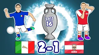 🍕2-1! Italy vs Austria🍕 (Euro 2020 Chiesa Pessina Goals Highlights)