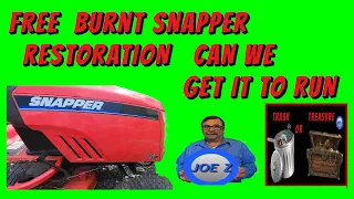 Free Burnt Snapper Restoration can we get it to run