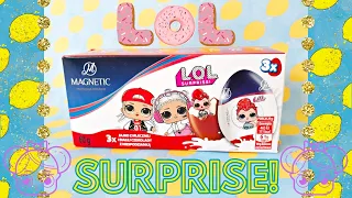 L.O.L. Magnetic Surprise 3 Eggs Unboxing #magnetic #surpriseeggs #asmr #unboxing