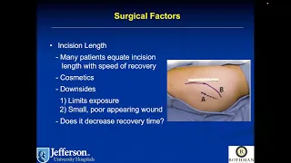 Rapid Recovery After Total Hip and Knee Arthroplasty - A Lecture from Dr. Deirmengian