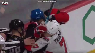 Драка в матче Senators vs. Canadiens / Shea Weber против Brady Tkachuk (НХЛ, NHL)