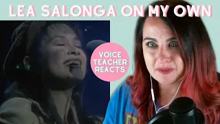 Voice Teacher Reacts | LEA SALONGA "On My Own"