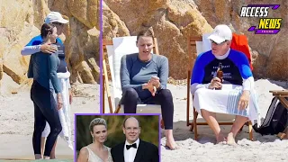 Princess Charlene and Prince Albert brush off marriage woe rumours as they holiday in Corsica