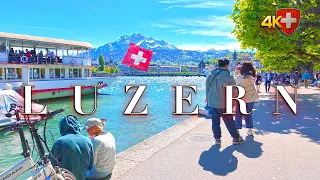 SWITZERLAND LUCERNE 🇨🇭 World's prettiest city / Walk through the Picturesque Streets & along Bridges