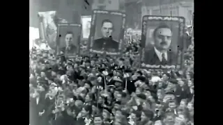 *SHORT* USSR Anthem at May Day 1950