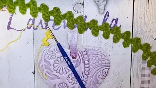 Тесьма крючком ЗИГЗАГ / Crochet border