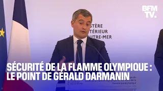 Sécurité du parcours de la flamme olympique: le point de Gérald Darmanin