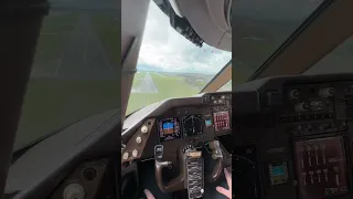 POV Boeing 747 Landing - Cockpit View #shorts